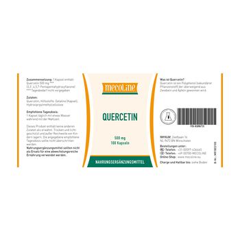 QUERCETIN 500 mg Kapseln