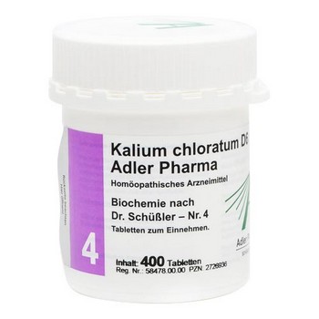 BIOCHEMIE Adler 4 Kalium chloratum D 6 Tabletten