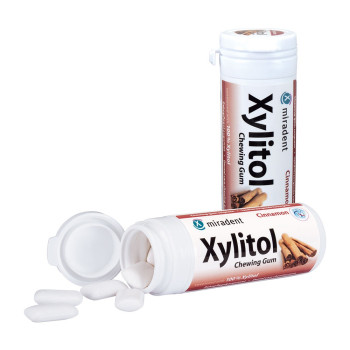 MIRADENT Zahnpflegekaugummi Xylitol Zimt