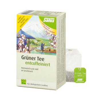 GRÜNER TEE entkoffeiniert Bio Salus Filterbeutel