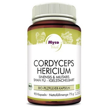 CORDYCEPS-HERICIUM Pilzpulver-Kapseln Bio