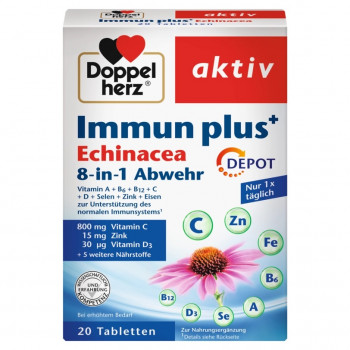 DOPPELHERZ Immun plus Echinacea Depot Tabletten