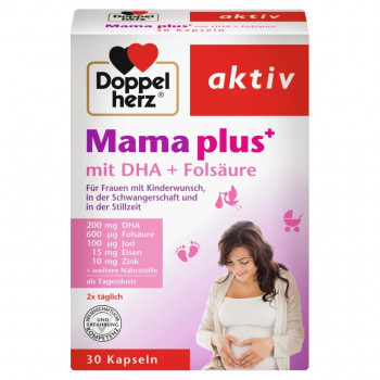 DOPPELHERZ Mama plus mit DHA+Folsäure Kapseln