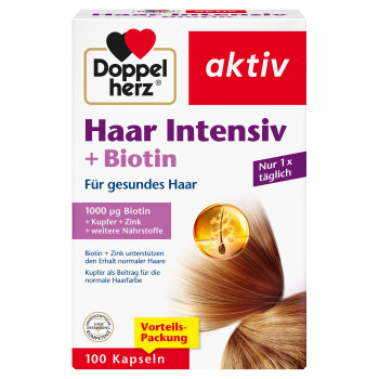 DOPPELHERZ Haar Intensiv+Biotin Kapseln